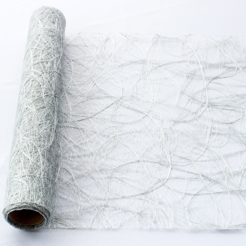 Sizoweb Tischband silber 30 cm x 5 m