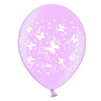 Luftballons "Schmetterlinge" rosa 10 Stück