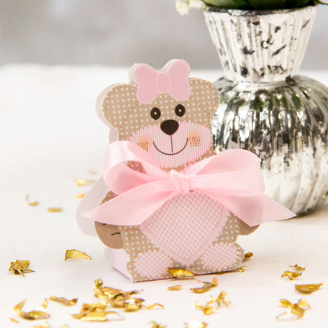 Gastgeschenk kleiner Teddybär rosa