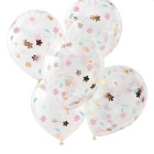 Konfetti Ballons "Blumen" 5 Stück