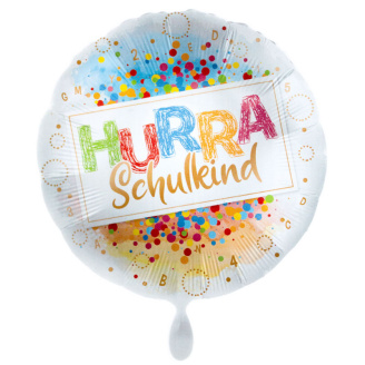 Folienballon Einschulung "Hurra Schulkind"...