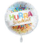 Folienballon Einschulung "Hurra Schulkind" Ø 45cm