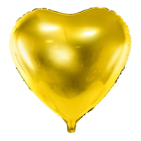 Folienballon Herz metallic gold Ø 45 cm