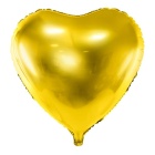 Folienballon "Herz" metallic gold Ø 45 cm