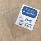 Gastgeschenk Einschulung Tüte transparent + Etikett Schulkind Junge