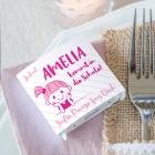 Banderole Mini Schokolade "Schulkind" Mädchen personalisiert