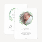 Geburtskarte "Blätterkranz" online selbst gestalten