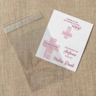 Gastgeschenk Kommunion Mädchen Tüte + Etikett Kreuz Modern