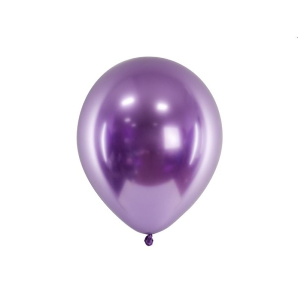Luftballons Metallic Glossy lila 10 Stück