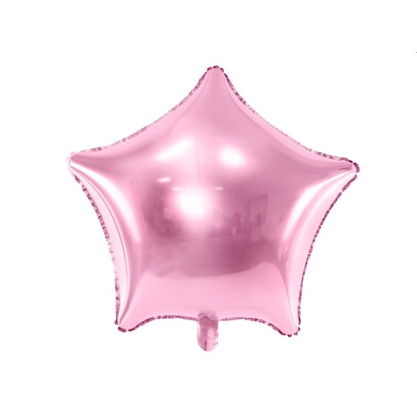 Folienballon Stern metallic rosa 48 cm