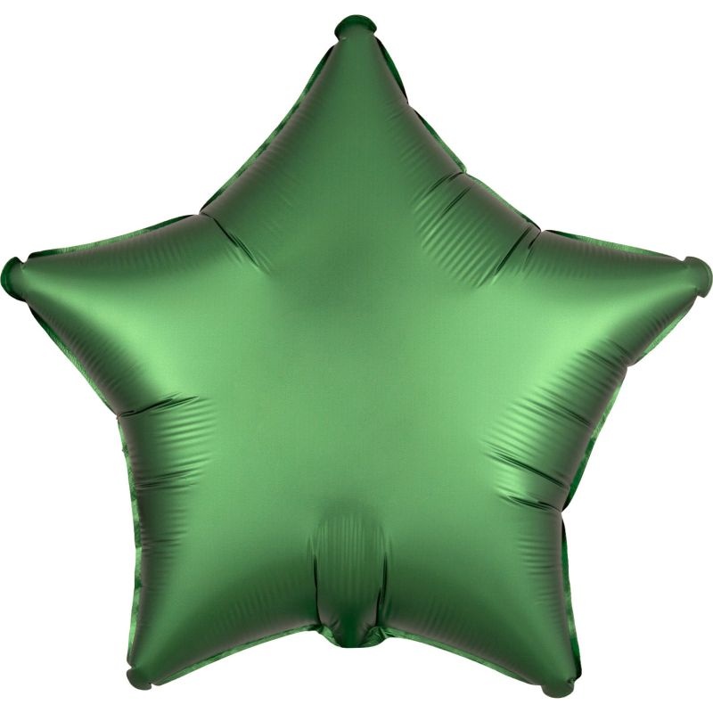 Folienballon Stern matt grün 48 cm