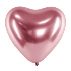 8 x Herzluftballons Metallic Glossy roségold 30 cm