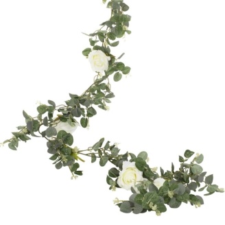 Eukalyptusgirlande mit Rosen 2 Meter