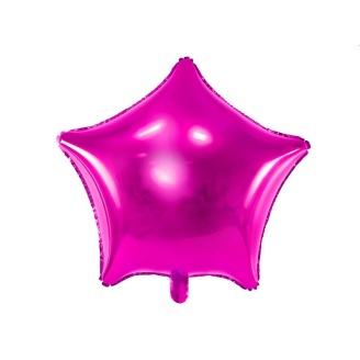 Folienballon "Stern" pink 48 cm