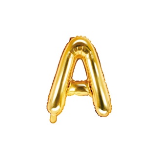 Folienballon Buchstabe "A" gold 35 cm