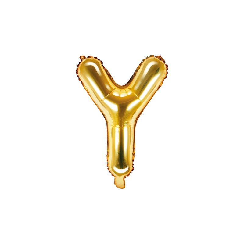 Folienballon Buchstabe Y gold 35 cm