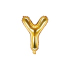 Folienballon Buchstabe "Y" gold 35 cm