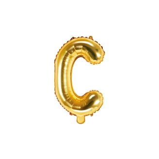 Folienballon Buchstabe "C" gold 35 cm