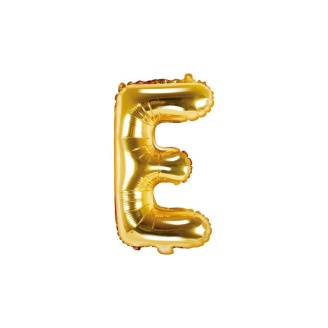 Folienballon Buchstabe "E" gold 35 cm
