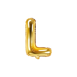 Folienballon Buchstabe "L" gold 35 cm