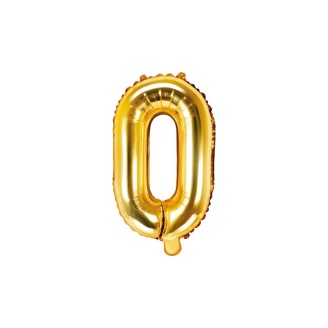 Folienballon Buchstabe "O" gold 35 cm