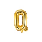 Folienballon Buchstabe "Q" gold 35 cm
