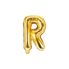 Folienballon Buchstabe "R" gold 35 cm