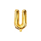 Folienballon Buchstabe "U" gold 35 cm