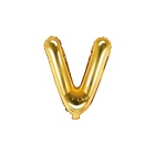 Folienballon Buchstabe "V" gold 35 cm