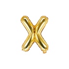 Folienballon Buchstabe "X" gold 35 cm