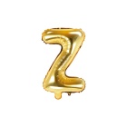 Folienballon Buchstabe "Z" gold 35 cm