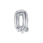 Folienballon Buchstabe "Q" silber 35 cm