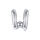 Folienballon Buchstabe "W" silber 35 cm
