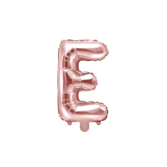 Folienballon Buchstabe "E" roségold 35 cm