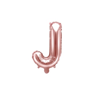 Folienballon Buchstabe "J" roségold 35 cm