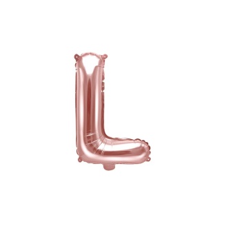 Folienballon Buchstabe "L" roségold 35 cm
