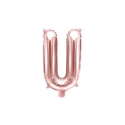 Folienballon Buchstabe "U" roségold 35 cm