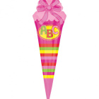 Folienballon Einschulung "Zuckertüte" pink