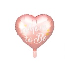 Folienballon Herz "Mom to be" rosa 35cm