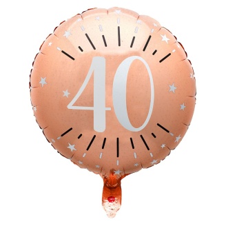 Folienballon "40. Geburtstag" roségold...
