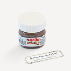 Gastgeschenk Mini Nutella Glas + Aufkleber "Aquarell Eukalyptus Zweige"