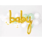 Folienballon "baby" gold 73,5 x 75,5 cm