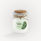 Duftkerze Vanille mit Korkdeckel + Anhänger geschäftlich "Weihnachtsbaum"