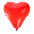8 x Herzluftballons rot 25 cm