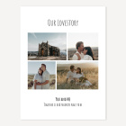 Fotocollage Geschenk "Our Lovestory" als Download oder Druck
