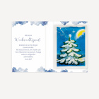 Mini Klappkarte mit Füllung "Aquarell Rentier"