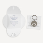 Werbegeschenk Schlüsselanhänger + Einkaufswagenchip im Mini Geschenkumschlag "Aquarell Rentier"