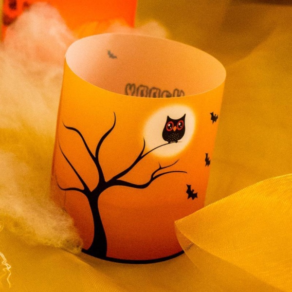 Halloween Windlicht Horrorbaum