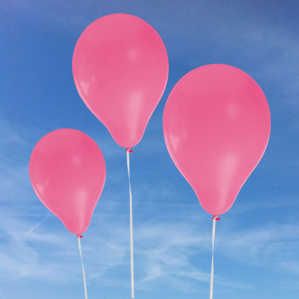 Luftballons 10 Stück pink